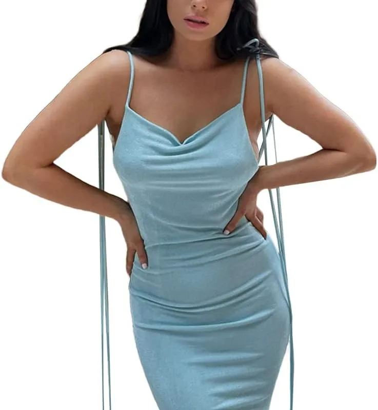 Sexy Tie Dye Print Tank Dress Slim Fit Split Long Dress in Cotton Sleeveless Dress Elegant Night Party Dress Summer Wear
