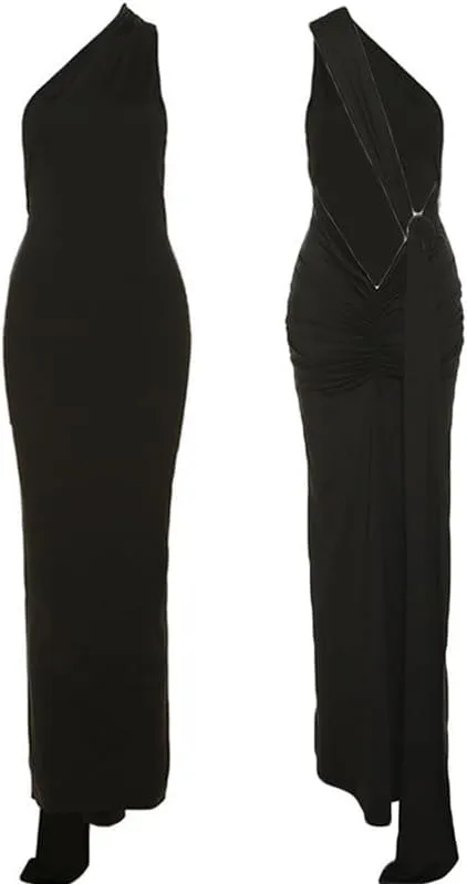Sexy Tie Dye Print Tank Dress Slim Fit Split Long Dress in Cotton Sleeveless Dress Elegant Night Party Dress Summer Wear