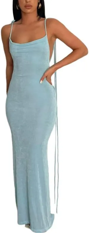 Sexy Tie Dye Print Tank Dress Slim Fit Split Long Dress in Cotton Sleeveless Dress Elegant Night Party Dress Summer Wear