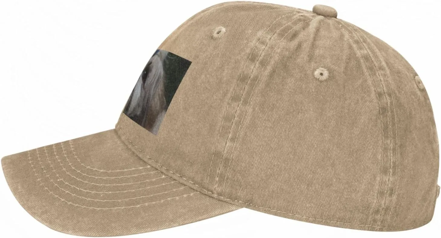 Shih Tzu Dog Unisex Baseball Cap Breathable Cotton Trucker Hat Classic Denim Dad Hat Summer Sun Hat