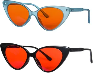 SHINU Women’s Glasses Computer Glasses Light Blue Eyeglasses 99% Blocking for Game Long Time Jobs