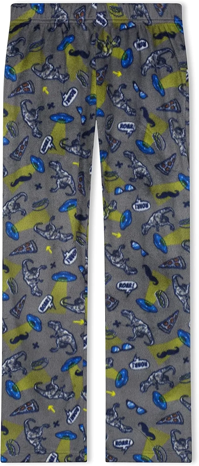 Sleep On It Boys Pajama Pants 3-Pack Soft Lightweight Sleepwear Bottoms with Elastic Waist Kids Lounge Pants for Boys