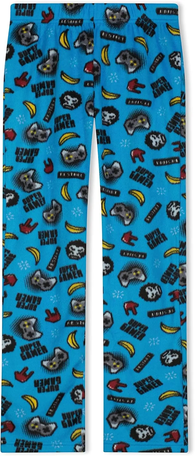 Sleep On It Boys Pajama Pants 3-Pack Soft Lightweight Sleepwear Bottoms with Elastic Waist Kids Lounge Pants for Boys
