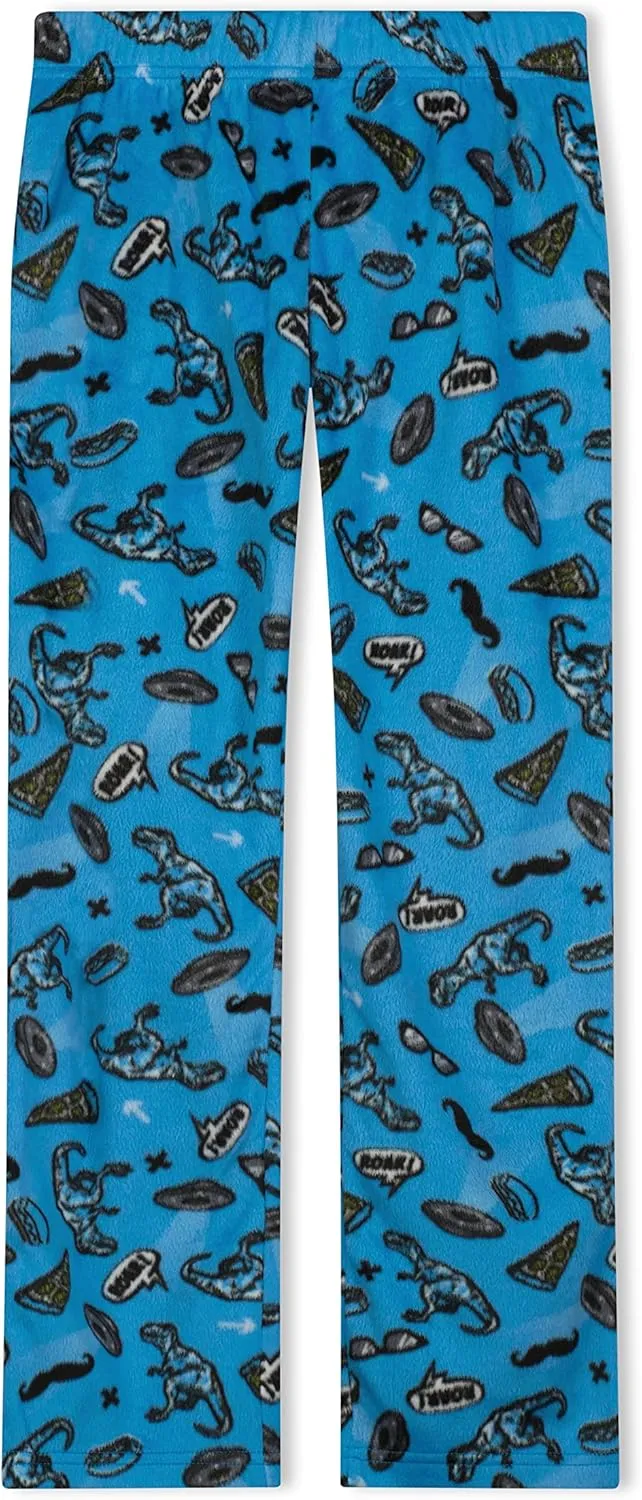 Sleep On It Boys Pajama Pants 3-Pack Soft Lightweight Sleepwear Bottoms with Elastic Waist Kids Lounge Pants for Boys