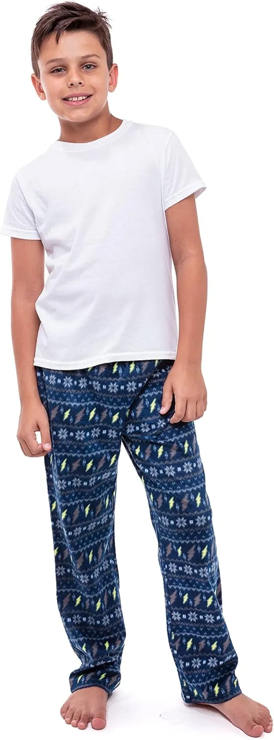 Sleep On It Boys Pajama Pants 3-Pack Soft Lightweight Sleepwear Bottoms with Elastic Waist Kids Lounge Pants for Boys