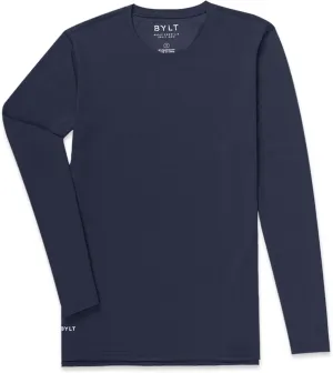 Split Hem Long Sleeve Men's Shirt