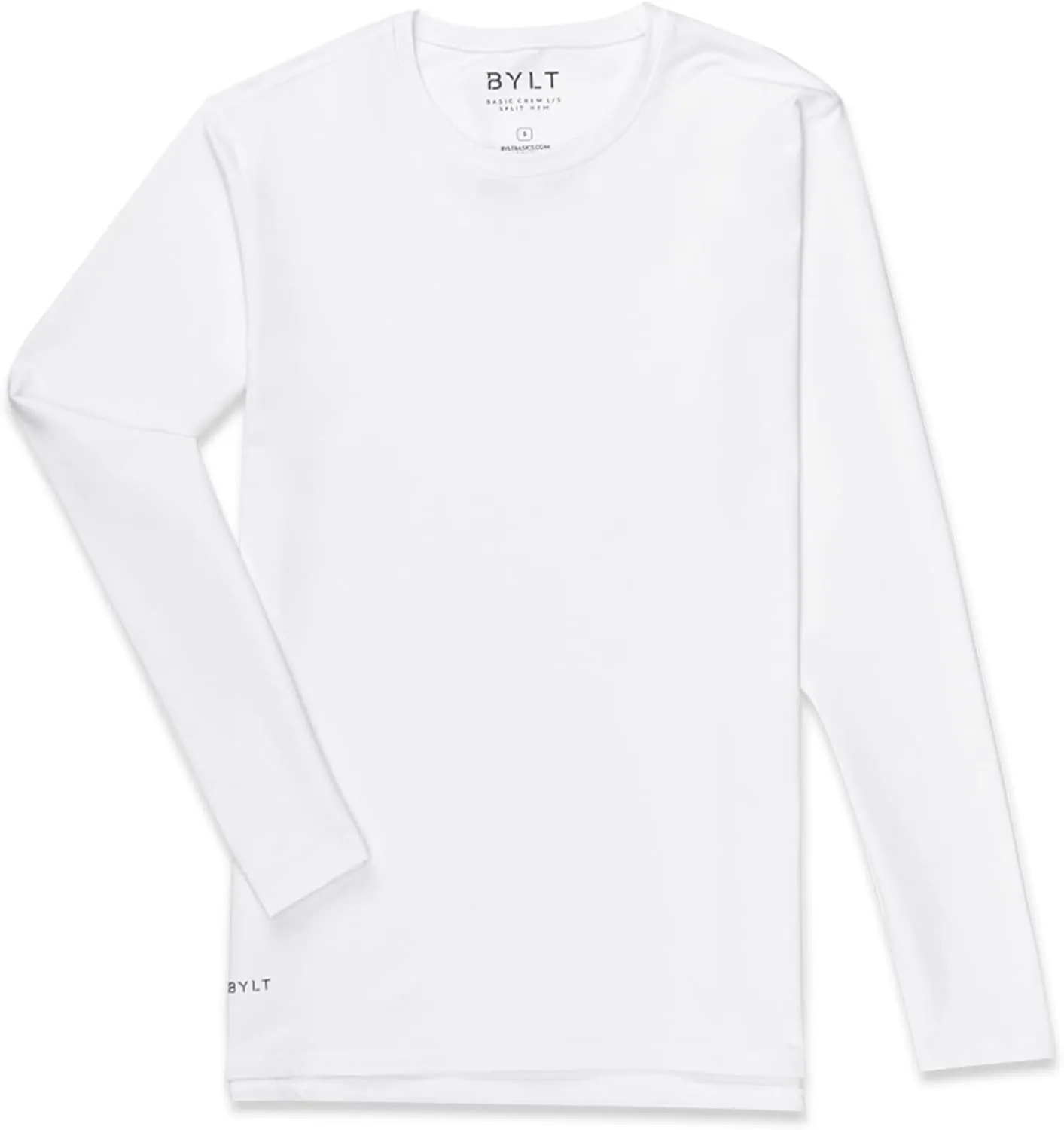 Split Hem Long Sleeve Men's Shirt