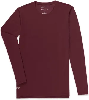 Split Hem Long Sleeve Men's Shirt