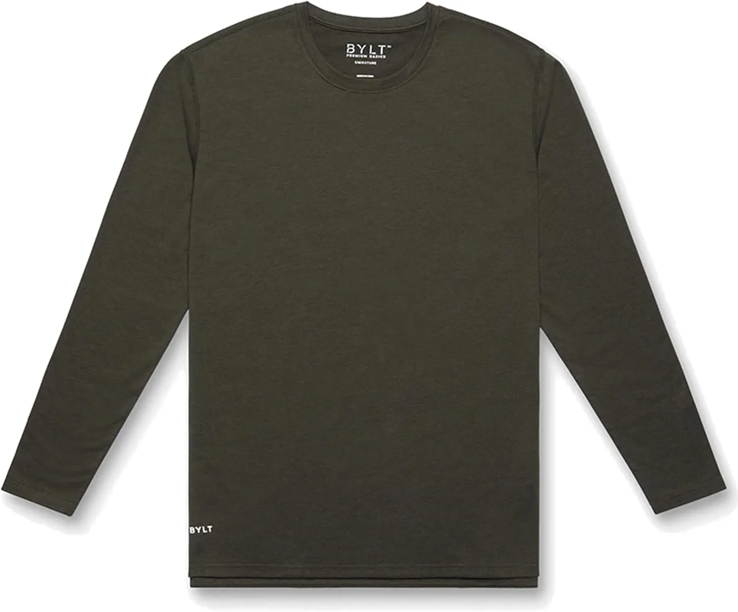 Split Hem Long Sleeve Men's Shirt