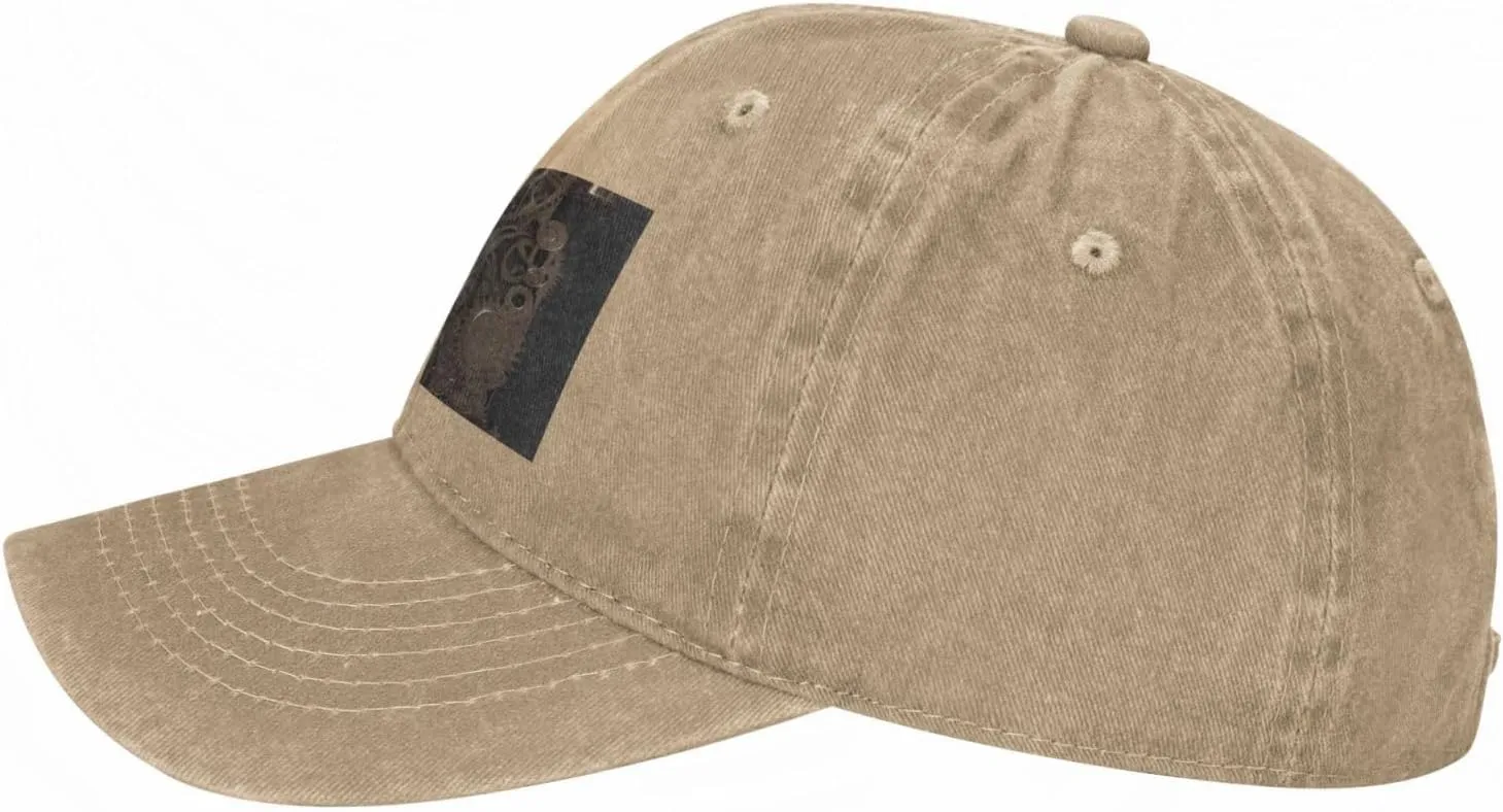 Steampunk Mechanical Gears Unisex Baseball Cap Breathable Cotton Trucker Hat Classic Denim Dad Hat Summer Sun Hat