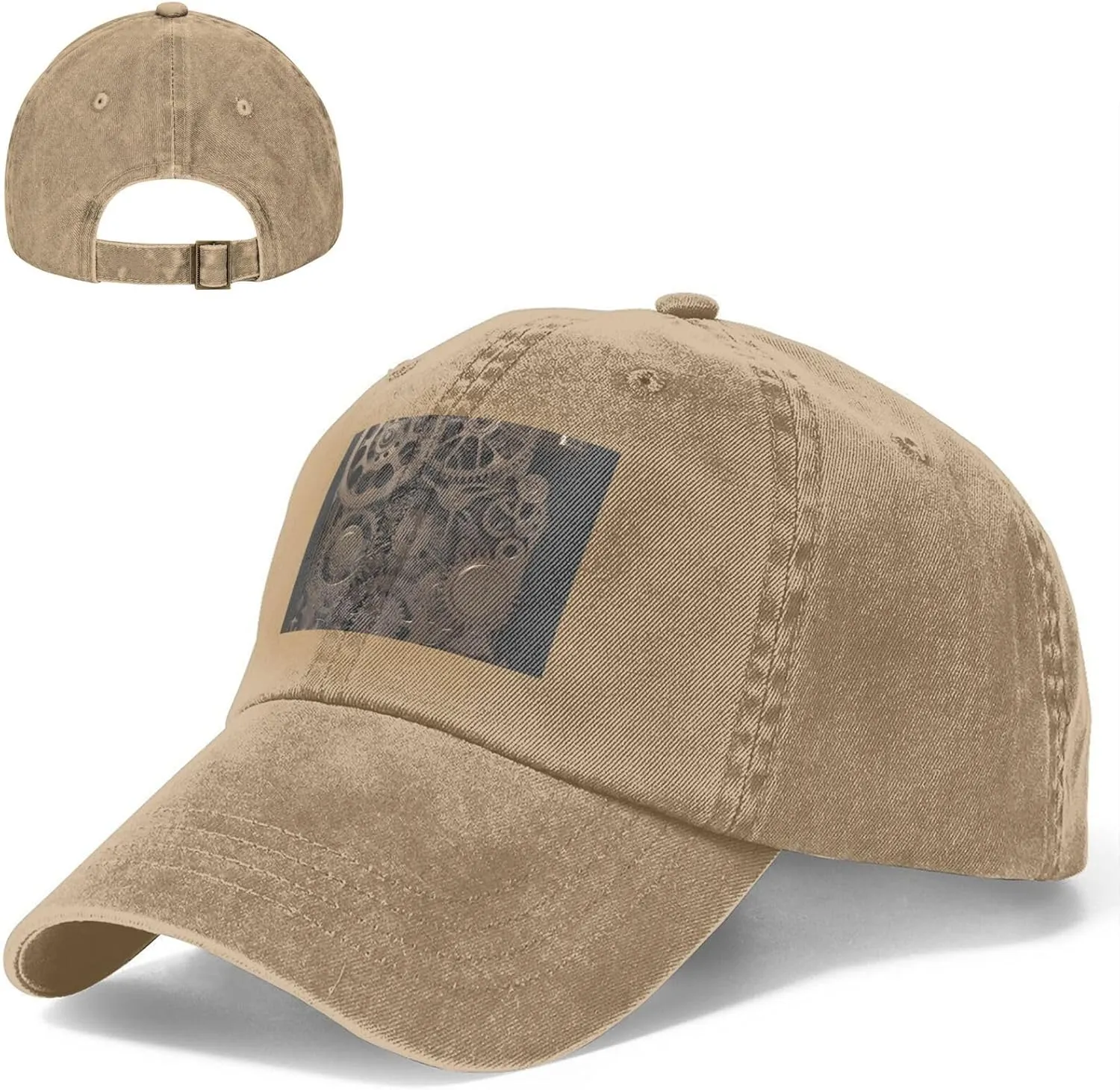 Steampunk Mechanical Gears Unisex Baseball Cap Breathable Cotton Trucker Hat Classic Denim Dad Hat Summer Sun Hat