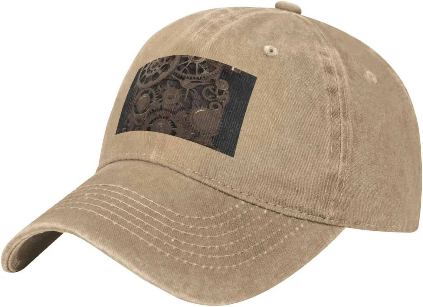 Steampunk Mechanical Gears Unisex Baseball Cap Breathable Cotton Trucker Hat Classic Denim Dad Hat Summer Sun Hat