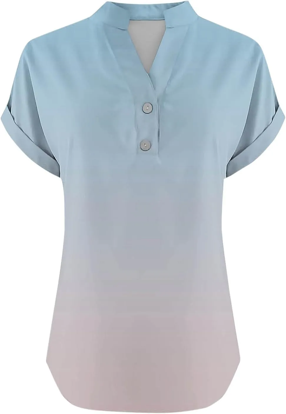 Summer Tops for Women Dressy Casual 2025 Fashion Womens Linen Shirts Loose Fit V Neck Short Cap Sleeve Tshirs