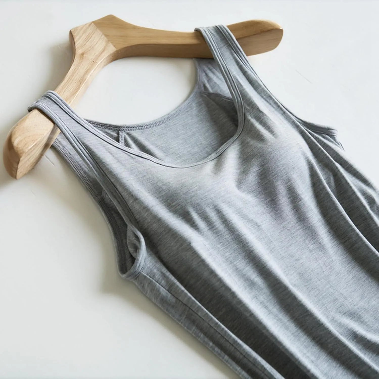 Tank Top with Built in Bra for Women Plus Size Spaghetti Strap Camisole Tops Sports Bras Yoga Shirts Workout Blouses