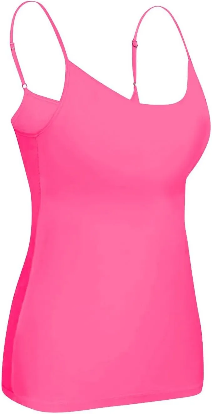 Tank Top with Built in Bra for Women Sleeveless U Neck Shapewear Yoga Slim Fit Camisole Workout Tops