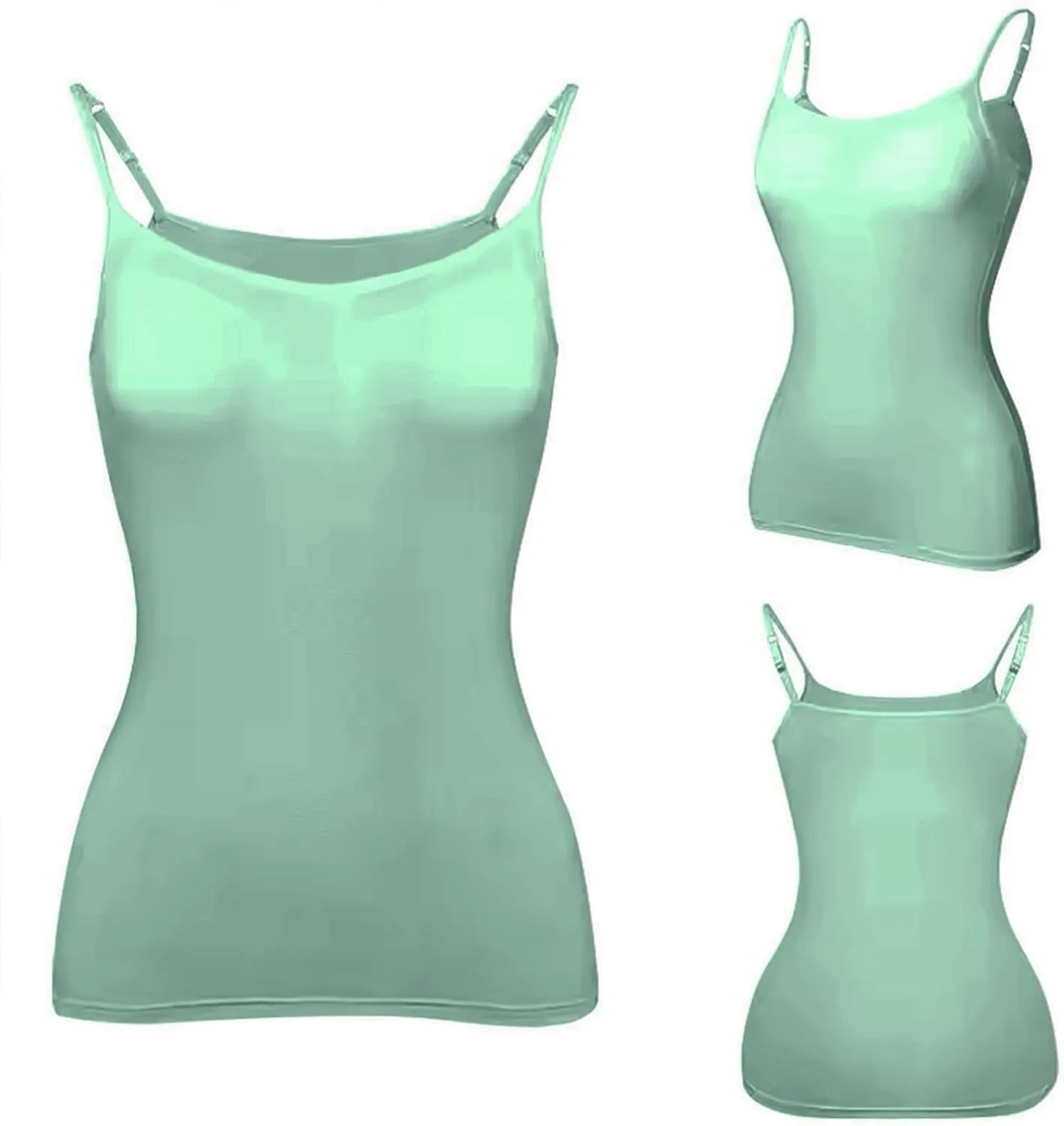 Tank Top with Built in Bra for Women Sleeveless U Neck Shapewear Yoga Slim Fit Camisole Workout Tops