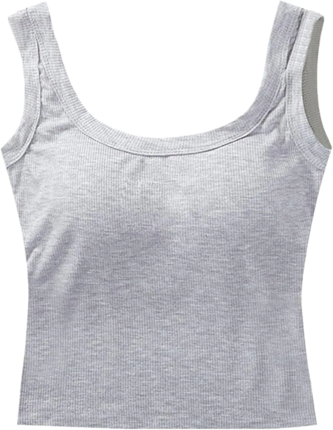 Tank with Built in Bra for Women Seamless Low Back Sleeveless Quick Dry Sports Yoga Camisoles for Women Tank Top Shirts
