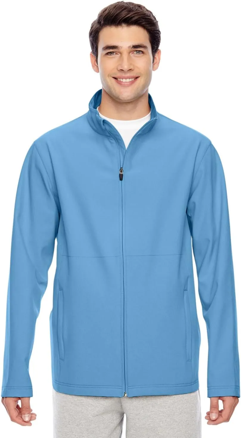 Team 365 Men's Leader Soft Shell Jacket 4XL SPORT LIGHT BLUE