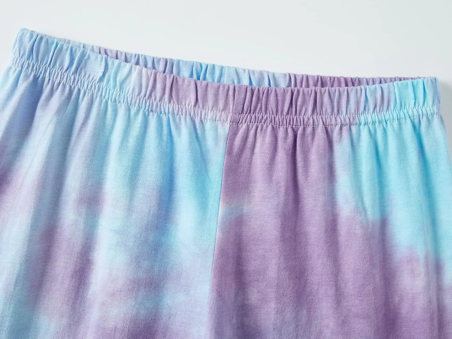 Tebbis Trendy Tie Dye Sleepover Summer Pajamas for Girls -100% Cotton Soft Dount Cat Caticorn Jammies Size 6-18