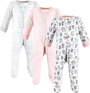 Touched by Nature Baby Girls' Organic Cotton Sleep and Play