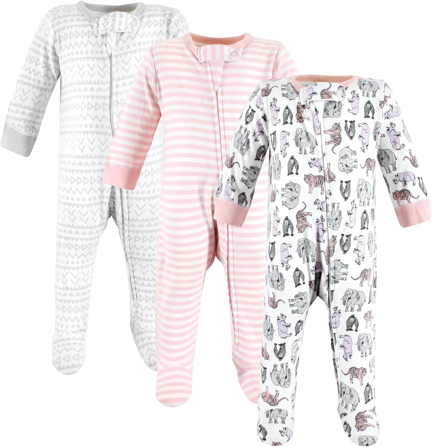 Touched by Nature Baby Girls' Organic Cotton Sleep and Play