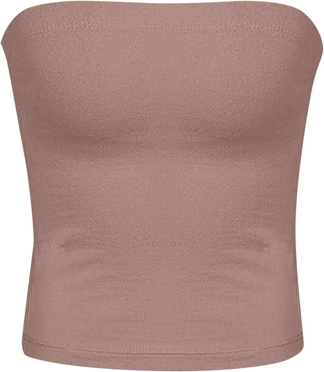Tube Top for Women Strapless Stretch Crop Tops Going Out Party Y2K Bandeau Shirts Summer Outfits