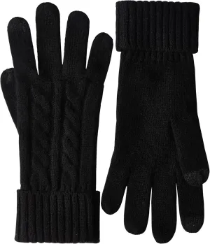 VIKIDEER Touchscreen 100% Pure Cashmere Gloves Women Ladies Soft Knit and Long Ribbed Cuffs