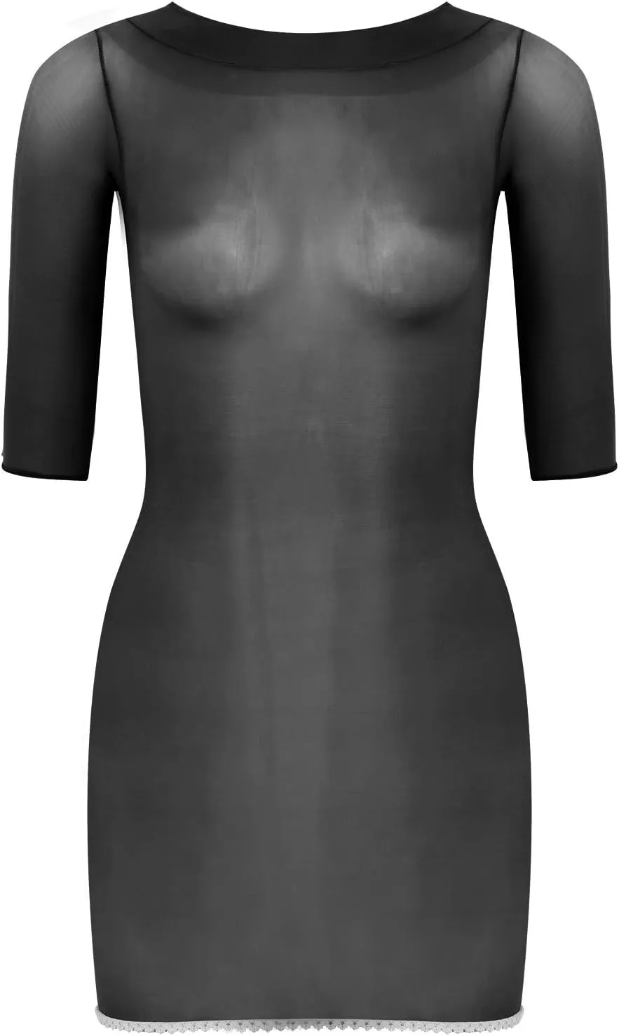 Vxuxlje Women's Mesh Transparent Mini Dress Evening Night Club Party Bodycon Pencil Dresses