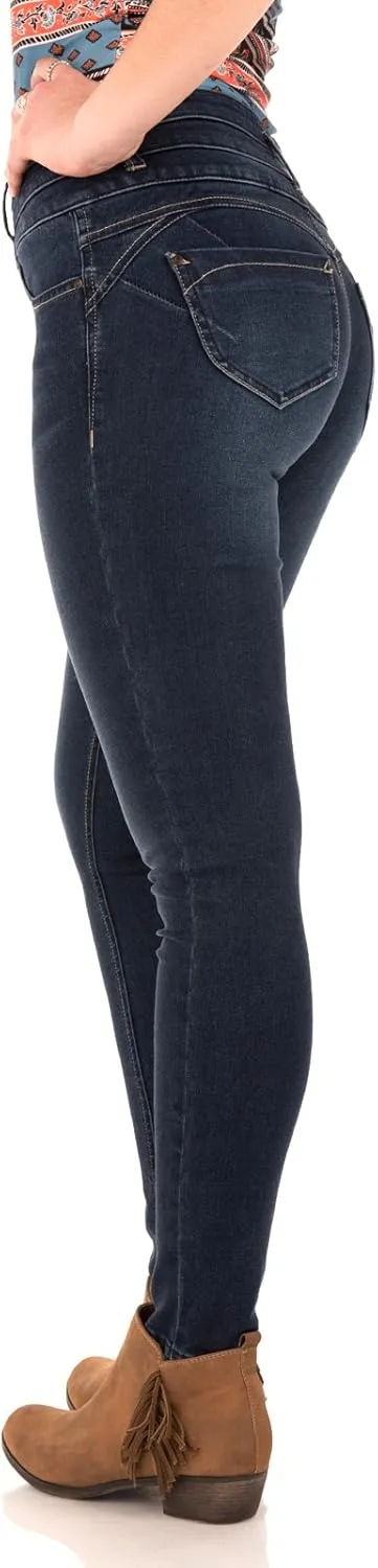 WallFlower Women's Juniors Instasoft High-Rise Sassy Skinny Jeans (Standard and Plus)