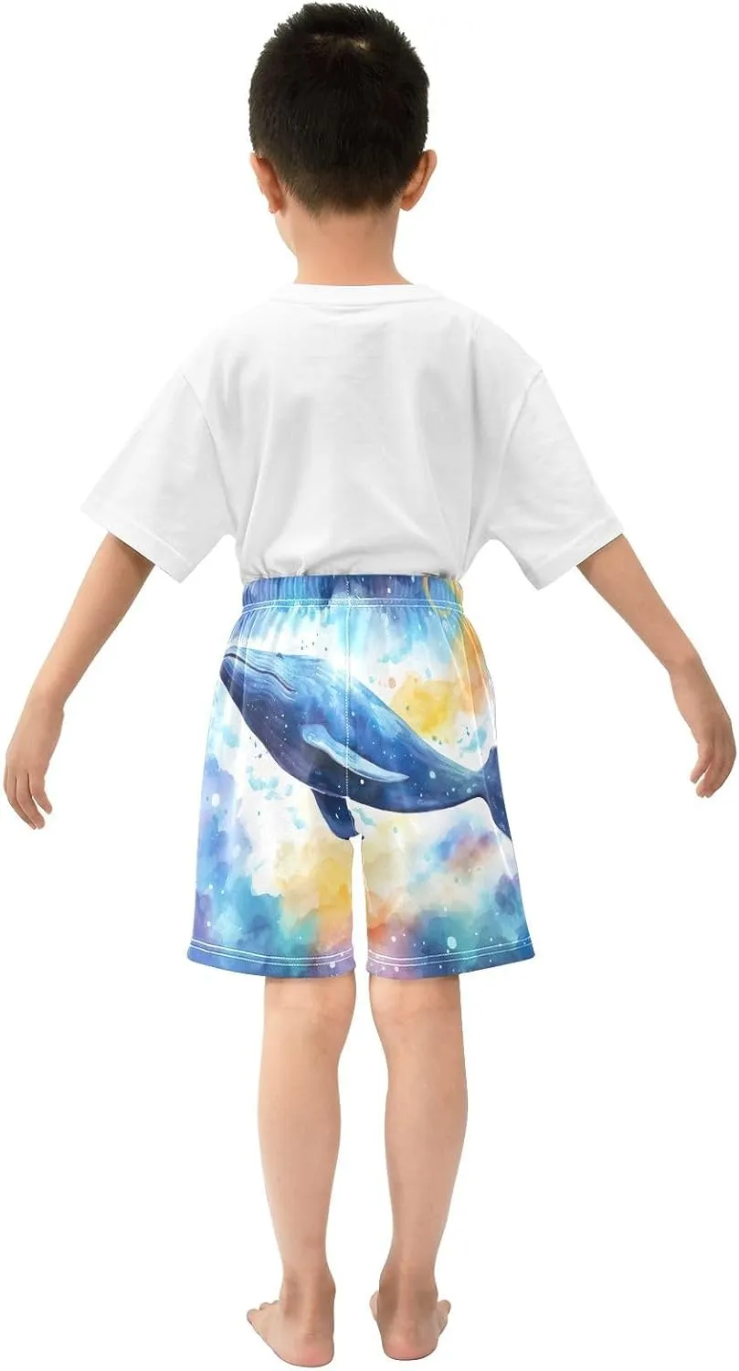 Whales Moon Star Baby Boys Shorts Breathable Cotton Short for Kids Toddler,2T