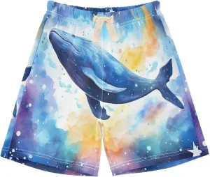 Whales Moon Star Baby Boys Shorts Breathable Cotton Short for Kids Toddler,2T