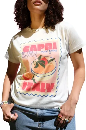 Women Oversized Graphic Tee Y2k Fruit Print Short Sleeve Crewneck T Shirt Aesthetic Loose Fit Top Summer Streetwear