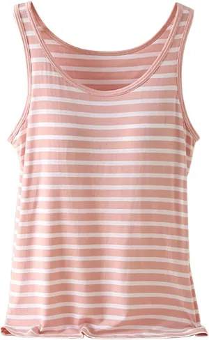 Women Rib Tank Top Padded Workout Top Square Neck Crop Tank Fitted Basic Layering Casual Undershirts Cami Tops