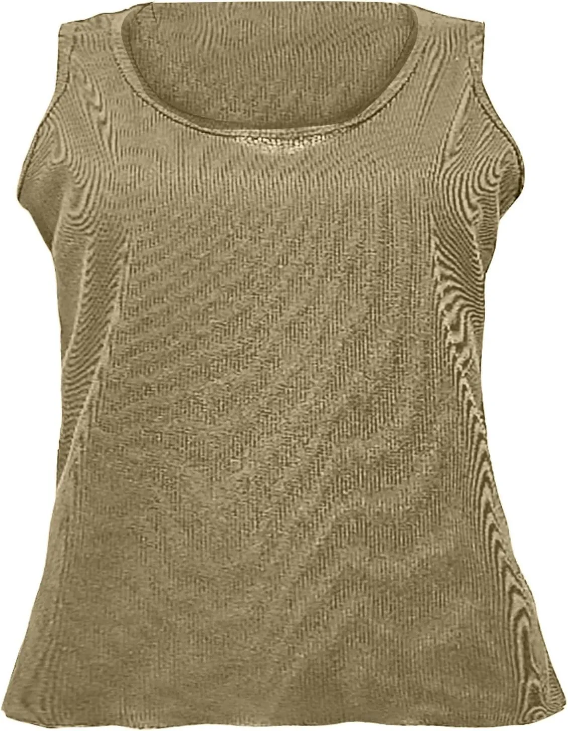 Women Ribbed Summer Tank Tops U-Neck Sleeveless Fitted Basic Cami Tee Shirts Ladies Travel Vacation Outfits