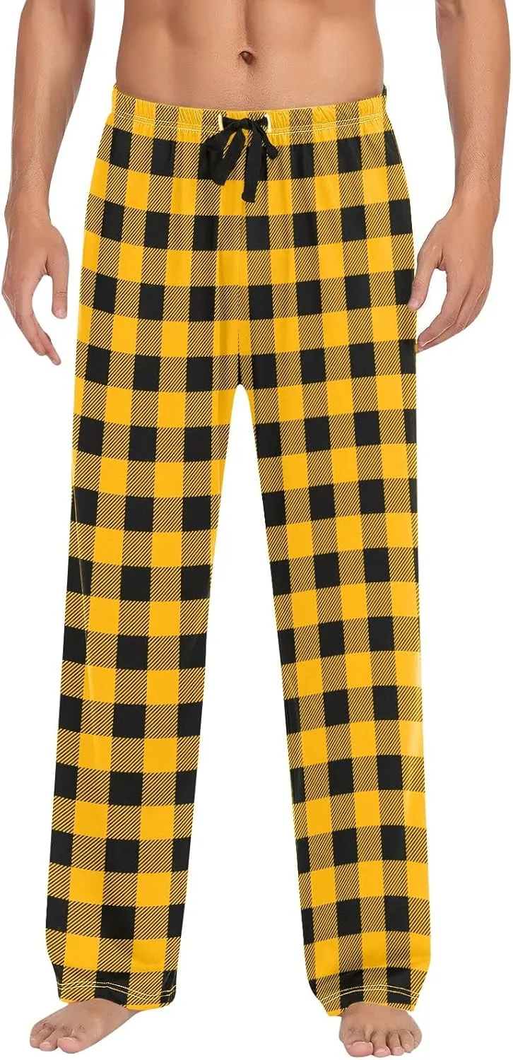 Women's Buffalo Plaid Pajama Pants Elastic Waistband Pajamas Pants Comfy Plus Size Fleece Lined Leggings Women 2024
