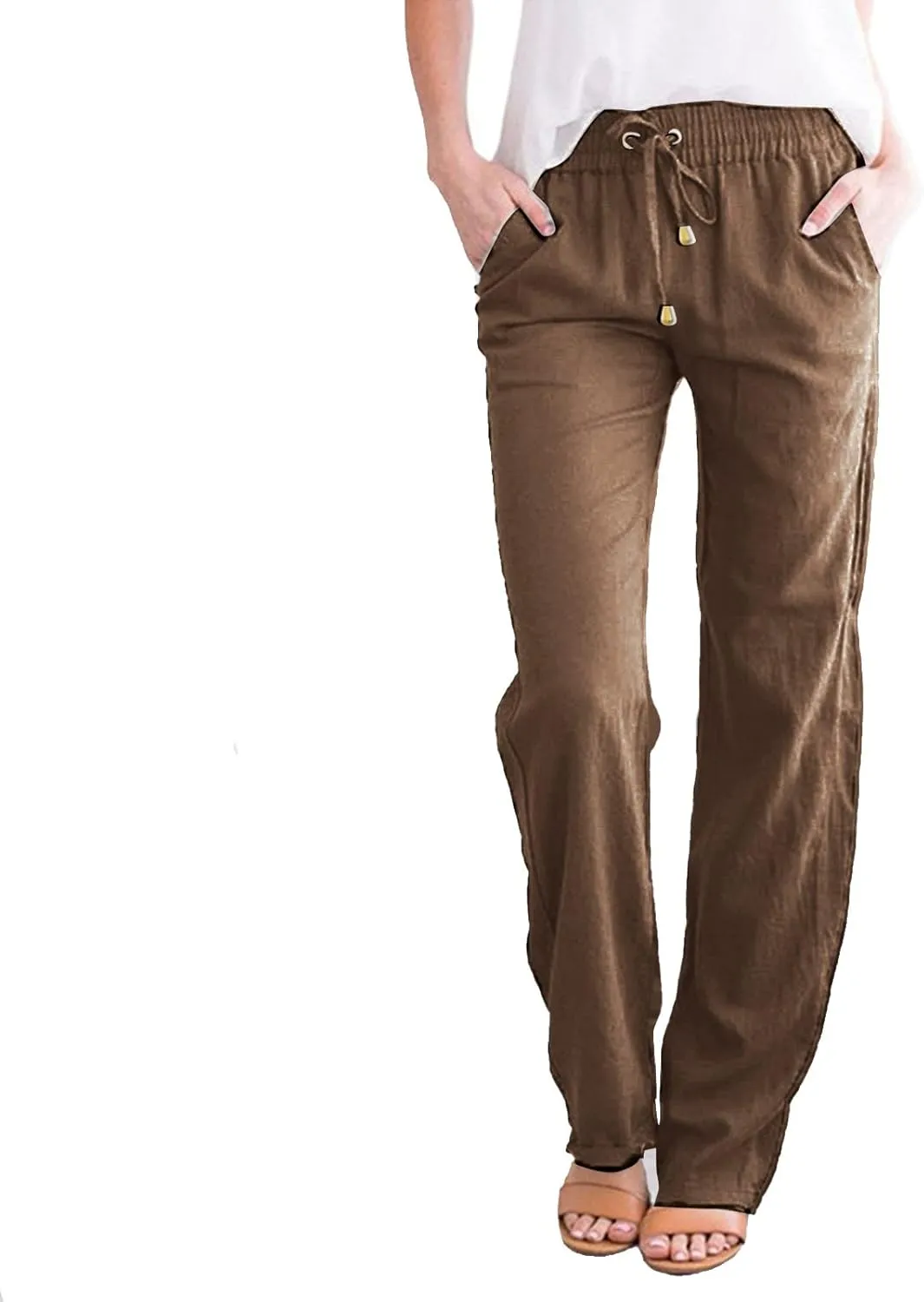 Womens Cargo Sweatpants Winter Low Beach Leggings with Pockets Water Resistant Water Resistant