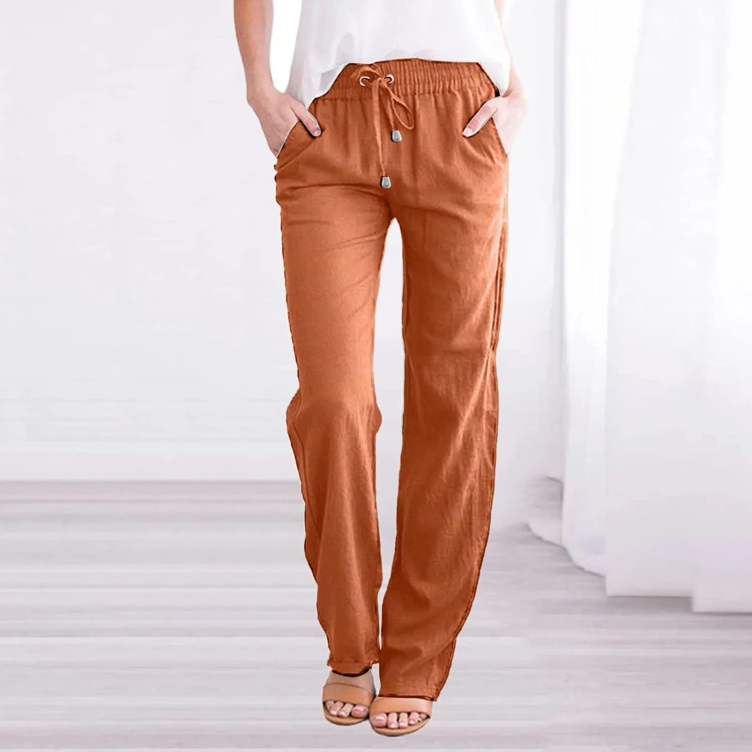 Womens Cargo Sweatpants Winter Low Beach Leggings with Pockets Water Resistant Water Resistant