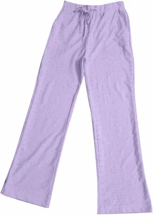 Women's Casual Pants Trendy Solid Color Straight Wide Leg Bootcut Palazzo Pants Relaxed Fit Yoga Trousers Loungewear