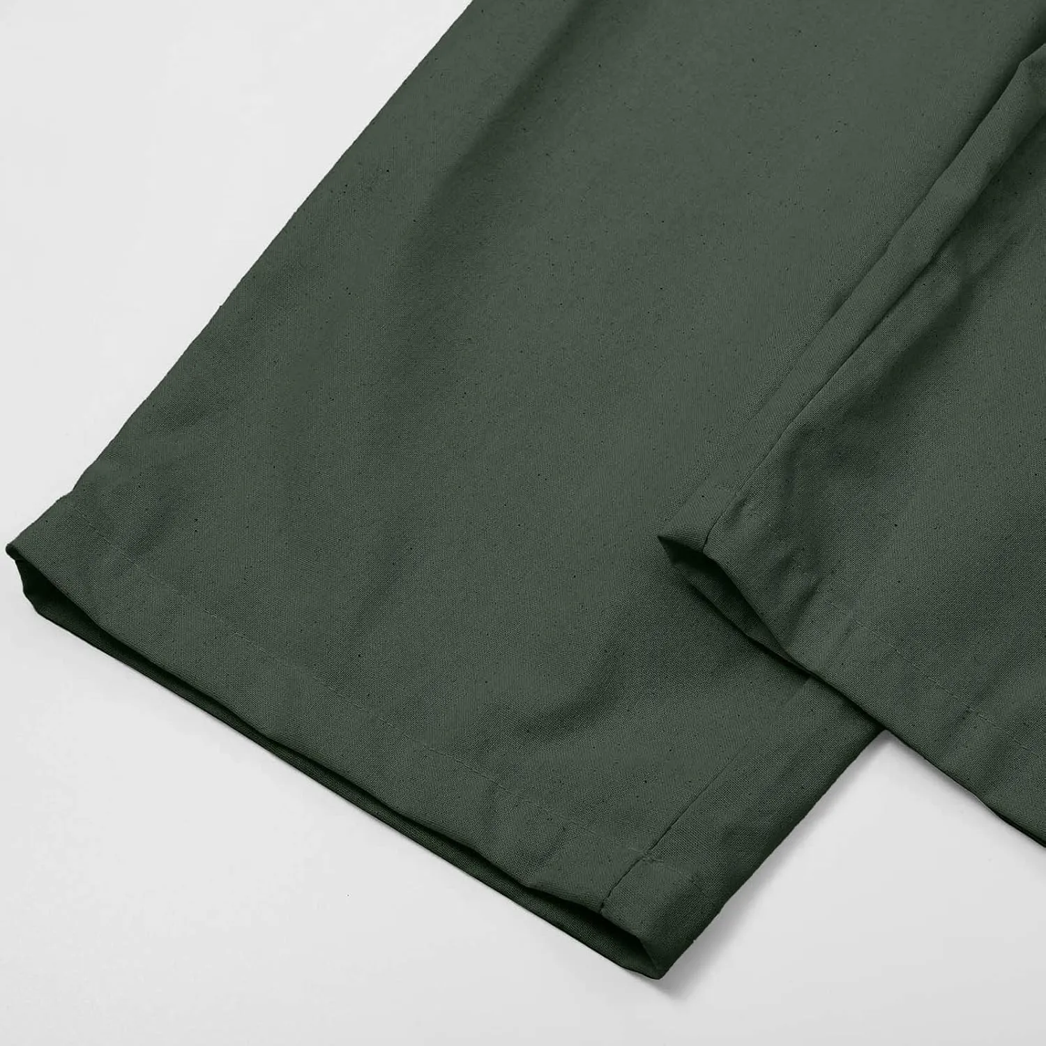 Womens Cotton Linen Straight Leg Pants Elastic Drawstring Casual Trousers with Pockets Summer Beach Loose Lounge Pant