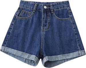 Womens Jeans Shorts High Waisted Plus Size Denim Shorts Wide Leg Cowgirl Shorts Hot Springy Soft Western Jeans Shorts