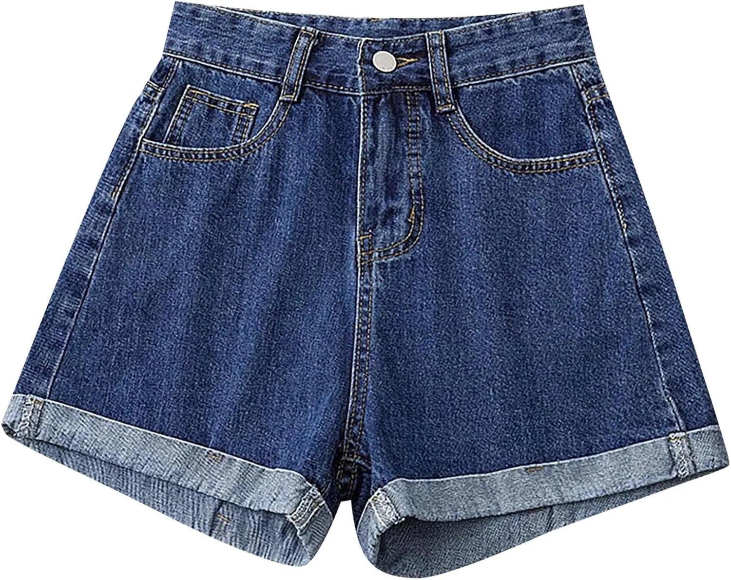 Womens Jeans Shorts High Waisted Plus Size Denim Shorts Wide Leg Cowgirl Shorts Hot Springy Soft Western Jeans Shorts