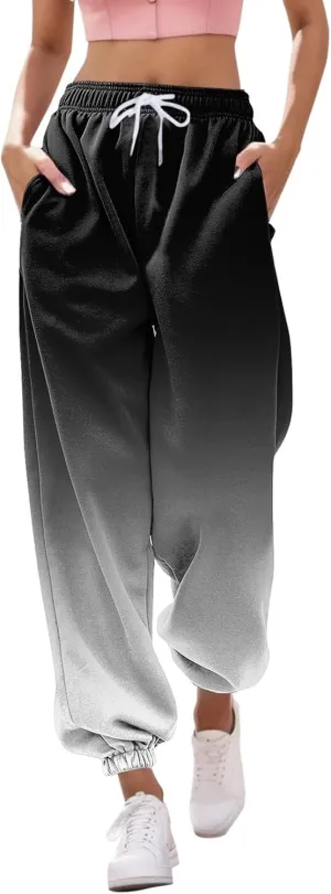 Womens Joggers with Pockets 2024 Pants Workout High Waisted Yoga Pants with Pockets Womens Jogging Leggings Women