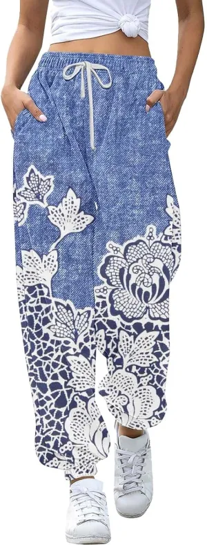 Womens Joggers with Pockets 2024 Pants Workout High Waisted Yoga Pants with Pockets Womens Jogging Leggings Women