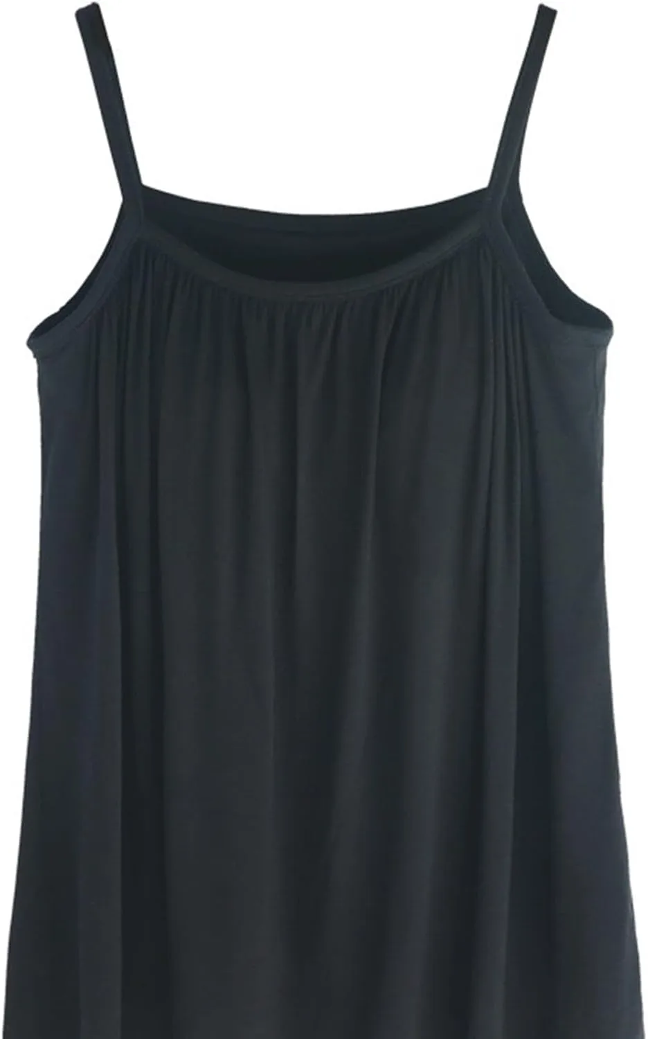 Women's Plus Size Tank Tops with Built in Bras 2025 Summer Casual Loose Fit Tunic Cami Spaghetti Strap Blouses