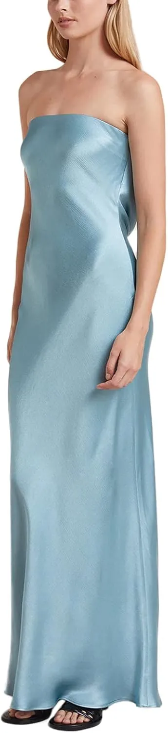 Women's Sexy Spaghetti Strap Hollow Out Maxi Dress Y2K Cutout Backless Slim Fit Long Dress Halter Night Party Dress Clubwear