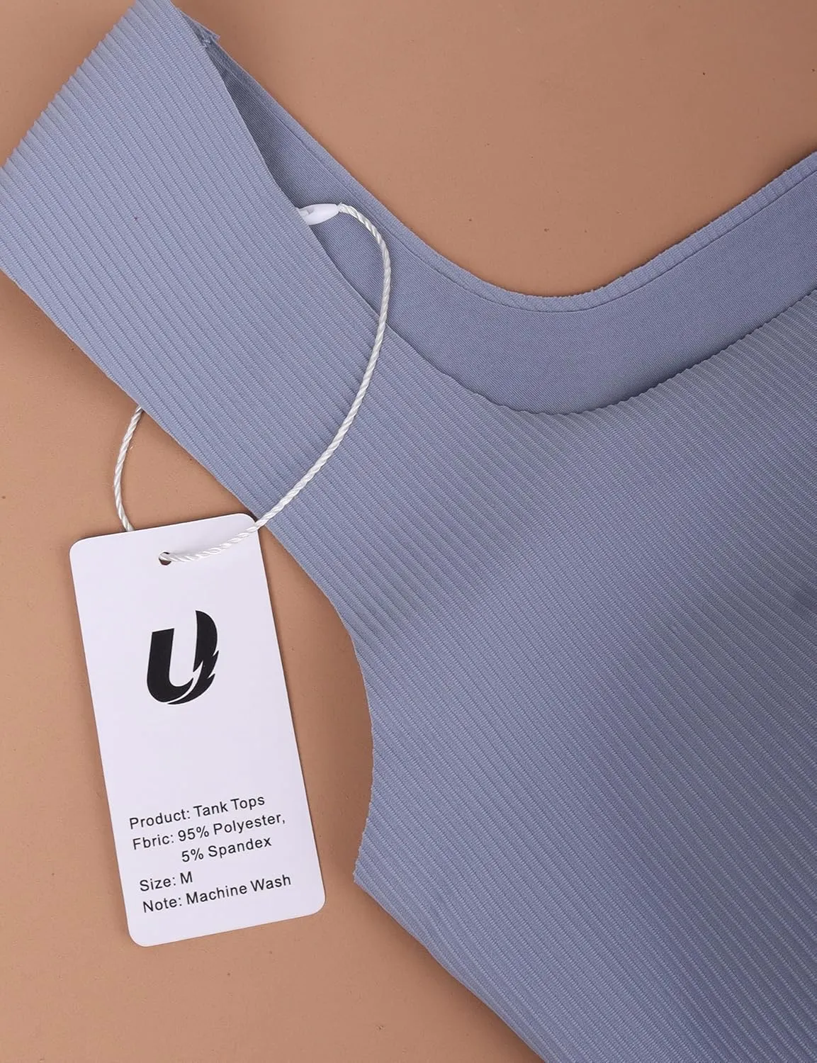 Women's Sleeveless Square Neck Tank Top with Built in Bras Seamless Cropped Tops