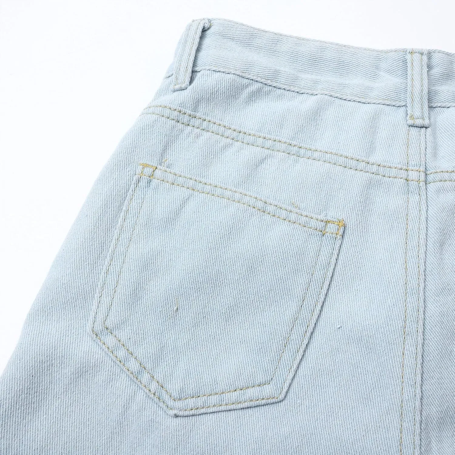 Women's Sweatpant Jeans,Soft High Waisted Sweatpants That Look Like Jeans with Pockets,