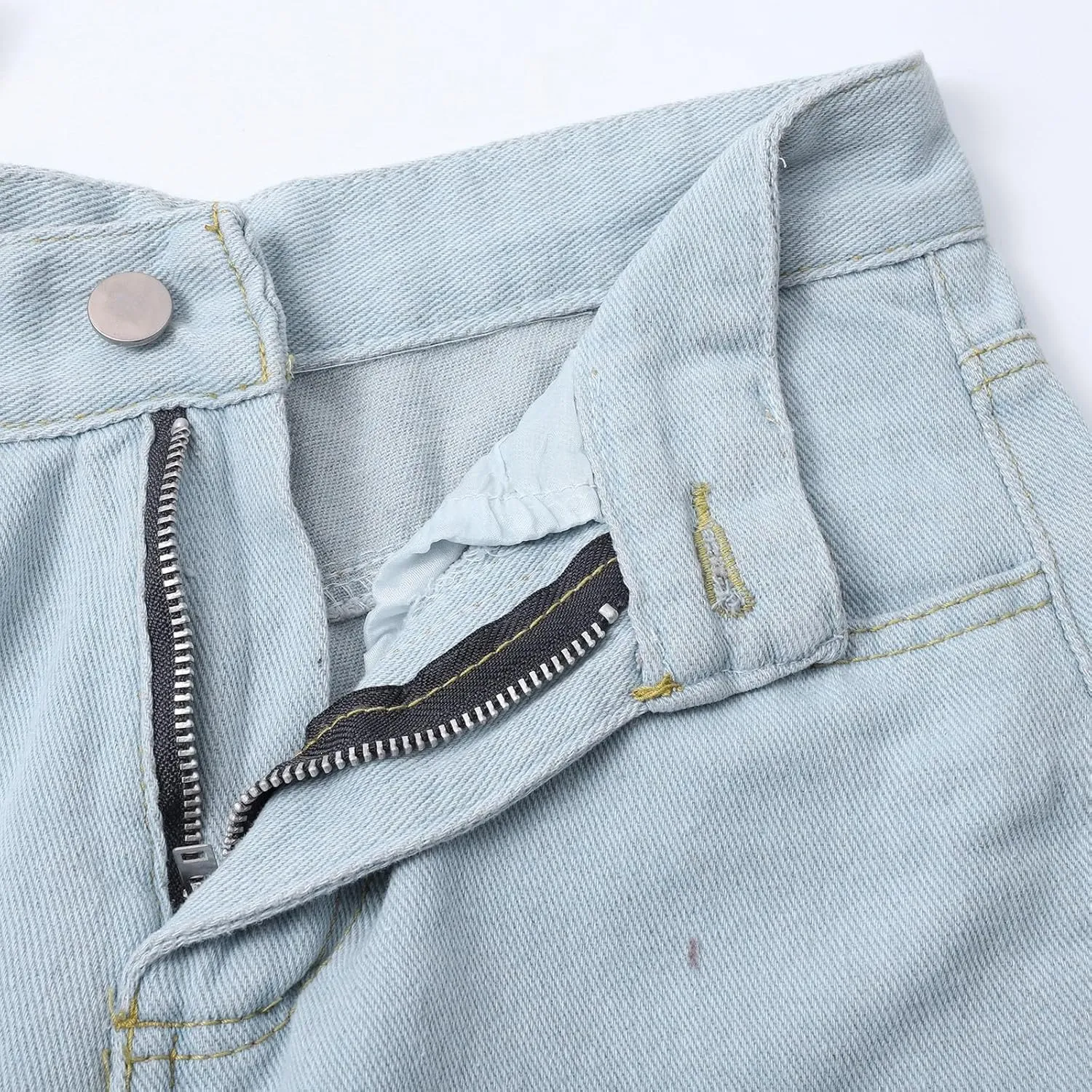 Women's Sweatpant Jeans,Soft High Waisted Sweatpants That Look Like Jeans with Pockets,