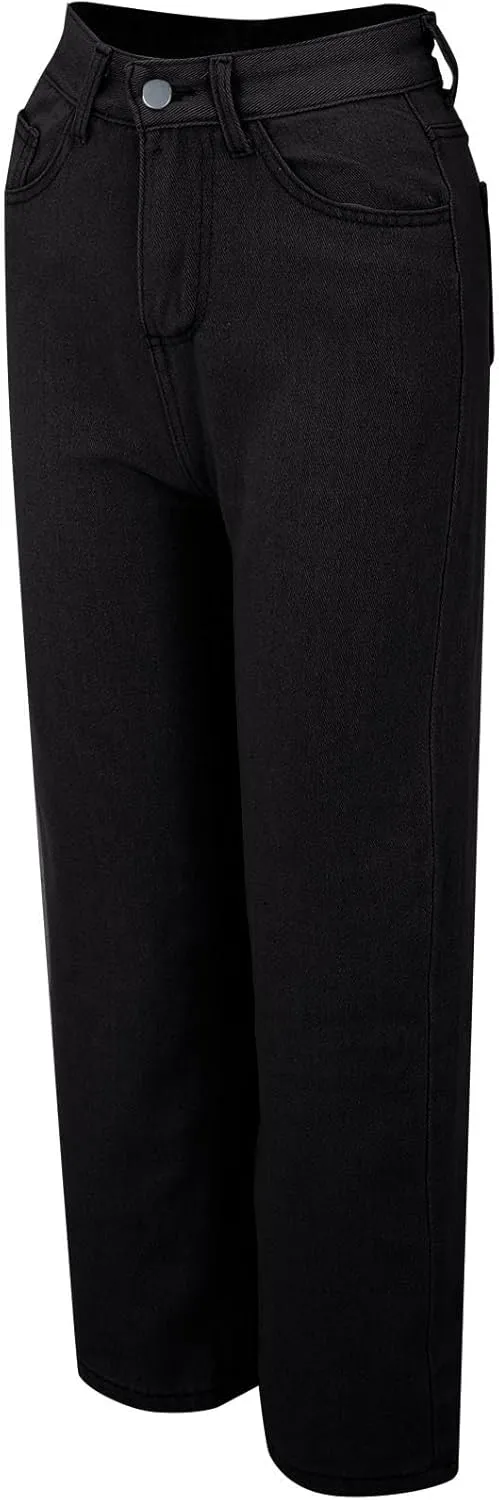 Women's Sweatpant Jeans,Soft High Waisted Sweatpants That Look Like Jeans with Pockets,