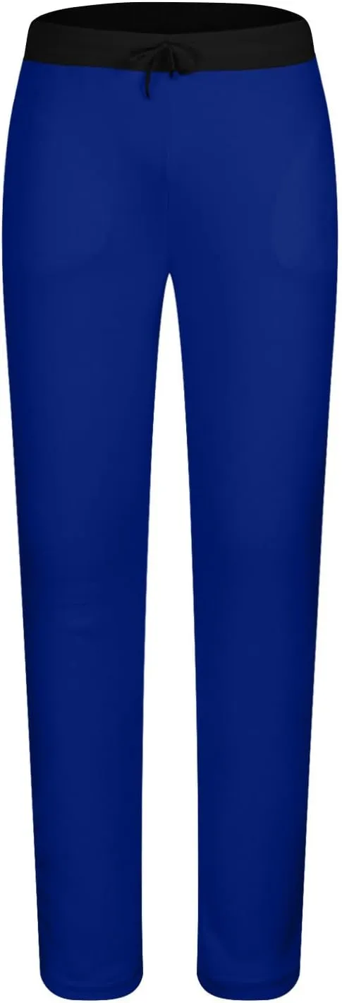 Womens Sweatpants 2024 Fleece Lined Pants Drawstring Wide Leg Pants with Pockets
